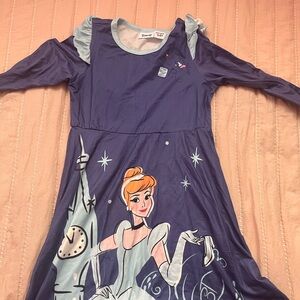 Disney Purple Cinderella Dress with Ruffle Sleeves